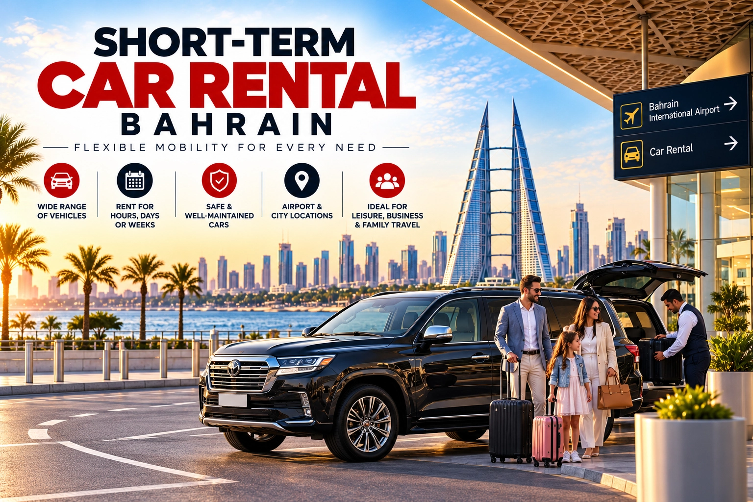 Short-term car rental Bahrain